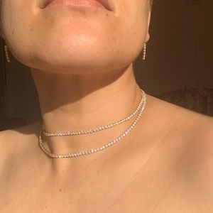 Date Night Double layer rhinestone choker. 
.​​​​​​​​​​​​​​​​​​​​​​​​​​​​​
